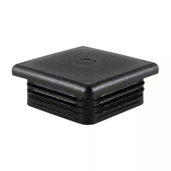 Afbeeldingen van Insteekdop vierkant zwart 20X20X1,0-2,0MM