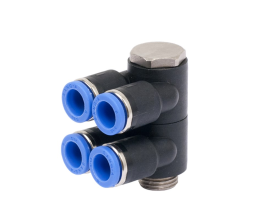 Afbeeldingen van Dubbele banjo 2-voudig PIF 4MM G⅜"