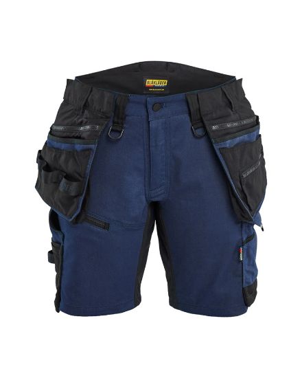 Afbeeldingen van BLÅKLÄDER Short dames met 2-weg stretch 7175 donker marineblauw/zwart C36