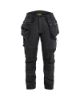 Afbeeldingen van BLÅKLÄDER Werkbroek dames met stretch 7170 zwart/zwart D24