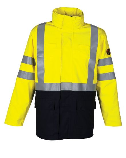 Afbeeldingen van HAVEP Parka Multi Protector 40001 navy/fluor geel 4XL