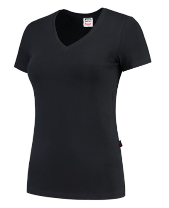 Afbeeldingen van TRICORP T-shirt V-hals Slim-Fit dames 101008 navy S