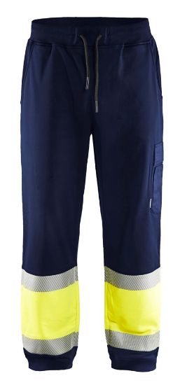 Afbeeldingen van BLÅKLÄDER Sweatpants 1549 marineblauw/High Vis geel M