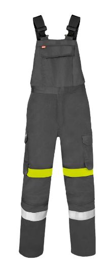 Afbeeldingen van HAVEP Amerikaanse overall Force+ 20333 charcoal/fluor geel 46
