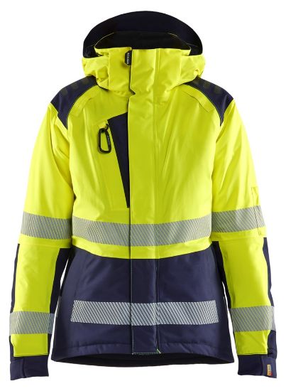 Afbeeldingen van BLÅKLÄDER Winterjas dames 4456 High Vis geel/marineblauw L