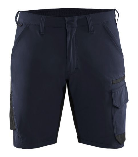 Afbeeldingen van BLÅKLÄDER Short service met 4-weg stretch 1423 donker marineblauw/zwart C50