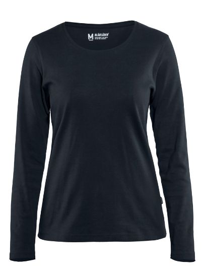 Afbeeldingen van BLÅKLÄDER T-shirt dames met lange mouwen 3301 donker marineblauw S