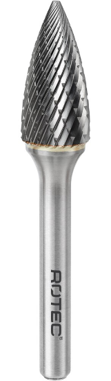 Afbeeldingen van ROTEC Stiftfrees HM model GZ7 STEEL-vertand 9,6X19X64X6MM 