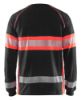 Afbeeldingen van BLÅKLÄDER T-shirt met lange mouwen 3510 zwart/High Vis rood L