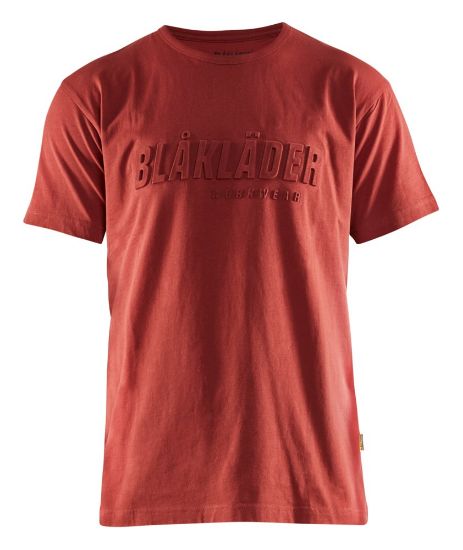Afbeeldingen van BLÅKLÄDER T-shirt 3D 3531 gebrand rood L
