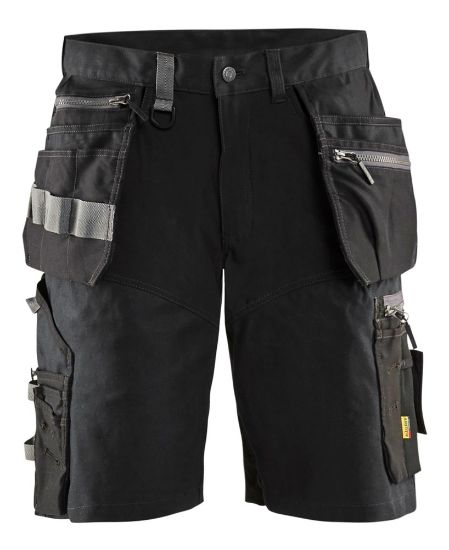 Afbeeldingen van BLÅKLÄDER Short met stretch en spijkerzakken 1598 zwart C48