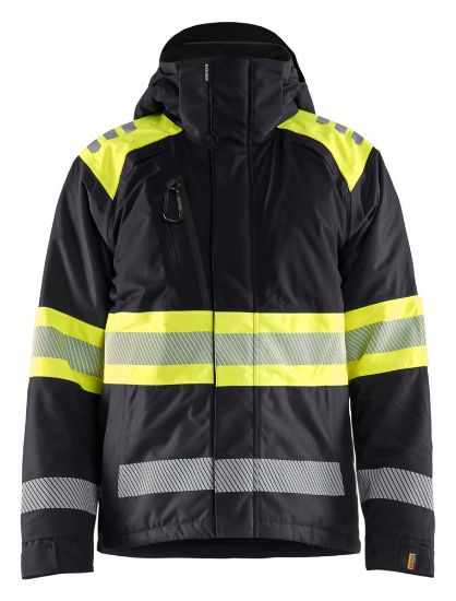 Afbeeldingen van BLÅKLÄDER Winterjas 4480 zwart/High Vis geel XS