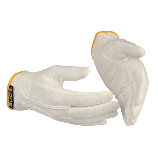 Afbeeldingen van GUIDE Handschoen dun luchtig katoen PVC-stippen 549