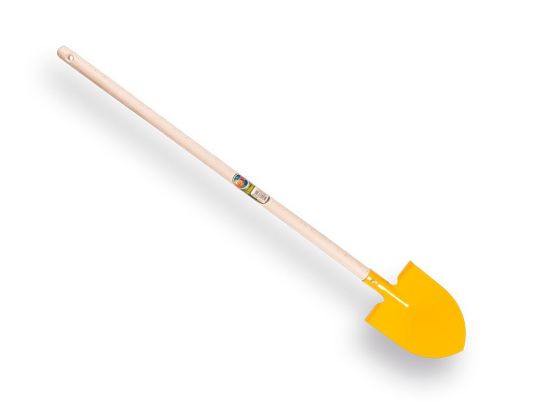 Afbeeldingen van ATLAS Kinderschopje spits geel metaal met steel