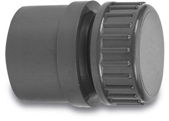 Afbeeldingen van VDL Eindset PVC-U grijs 20MMX½" lijmmof 10bar