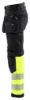 Afbeeldingen van BLÅKLÄDER Softshell werkbroek 1821 zwart/High Vis geel C54