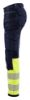 Afbeeldingen van BLÅKLÄDER Werkbroek met 4-weg stretch dames 7193 marineblauw/High Vis geel C48