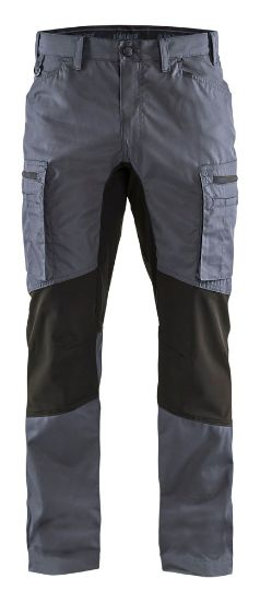 Afbeeldingen van BLÅKLÄDER Werkbroek service met stretch 1459 grijs/zwart D100
