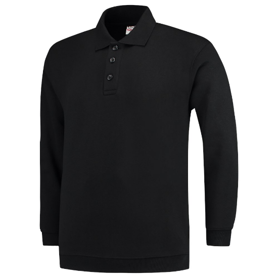 Afbeeldingen van TRICORP Polosweater met boord 301005 zwart S