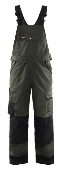 Afbeeldingen van BLÅKLÄDER Bretelbroek tuin 2654 army groen/zwart C152