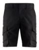 Afbeeldingen van BLÅKLÄDER Short industrie met stretch 1446 zwart/donkergrijs C44