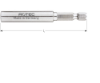 Afbeeldingen van ROTEC Bithouder RVS E6,3X74MM magnetisch met C-ring 