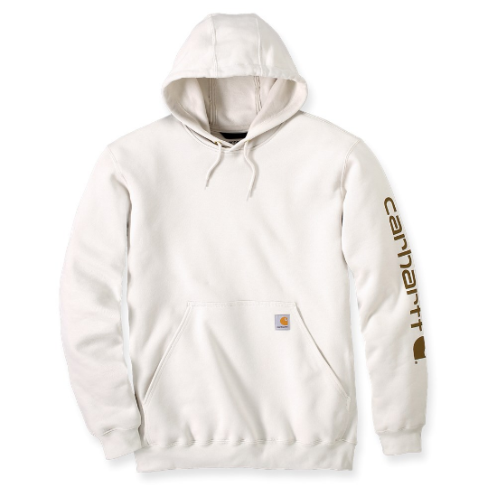 Afbeeldingen van CARHARTT Hoodie logo sleeve K288 malt M