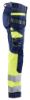 Afbeeldingen van BLÅKLÄDER Werkbroek met stretch dames 7196 marineblauw/High Vis geel D22