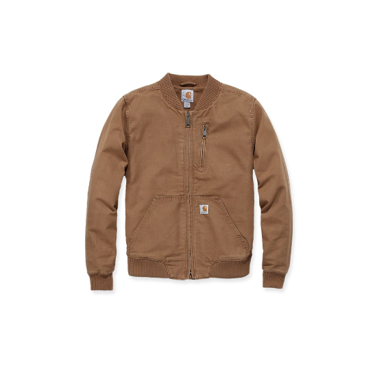Afbeeldingen van CARHARTT Bomber jack Crawford dames 102524 bruin XS
