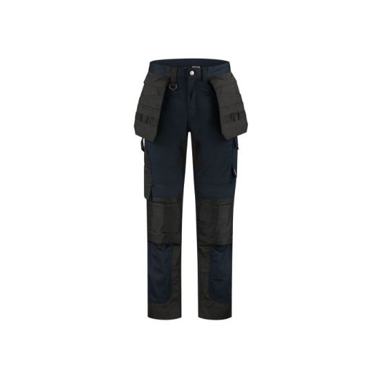 Afbeeldingen van IMAGE Werkbroek High Worker + afritsbare toolpockets Wickett 33003 zwart 44