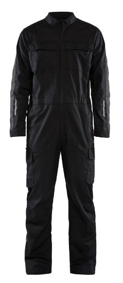 Afbeeldingen van BLÅKLÄDER Overall industrie met stretch 6144 zwart/donkergrijs C48