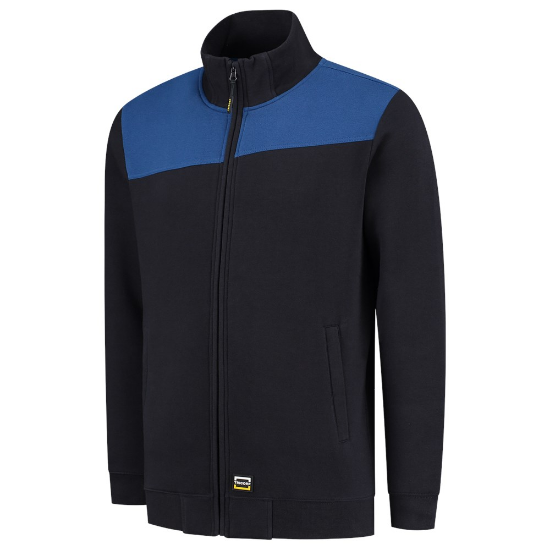 Afbeeldingen van TRICORP Sweatvest bi-colour Naden 302014 navy/royal blauw L
