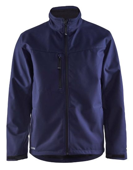 Afbeeldingen van BLÅKLÄDER Softshell jack 4951 marineblauw L