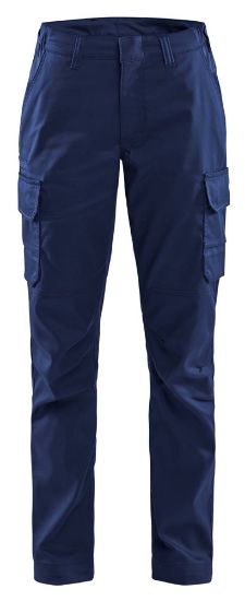 Afbeeldingen van BLÅKLÄDER Werkbroek industrie dames met stretch 7144 marineblauw/korenblauw C38