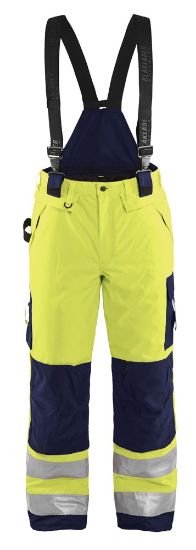 Afbeeldingen van BLÅKLÄDER Winterwerkbroek 1885 High Vis geel/marineblauw C60