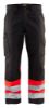 Afbeeldingen van BLÅKLÄDER Werkbroek 1564 zwart/High Vis rood D96
