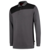 Afbeeldingen van TRICORP Polosweater bi-colour Naden 302004 donkergrijs/zwart 5XL