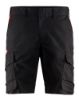 Afbeeldingen van BLÅKLÄDER Short industrie met stretch 1446 zwart/rood C52