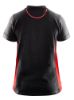 Afbeeldingen van BLÅKLÄDER Poloshirt piqué dames 3390 zwart/rood XS