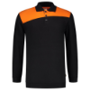Afbeeldingen van TRICORP Polosweater bi-colour Naden 302004 zwart/oranje M