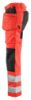 Afbeeldingen van BLÅKLÄDER Werkbroek dames met stretch 7163 High Vis rood/zwart C40