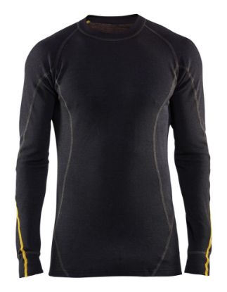Afbeeldingen van BLÅKLÄDER Onderhemd vlamvertragend 68% merino 4794 zwart 2XL