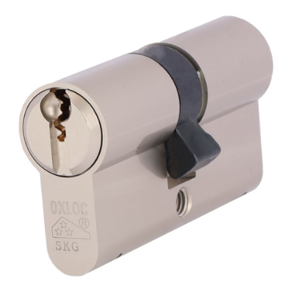 Afbeeldingen van OXLOC Profielcilinder dubbel O7 nood- en gevarenfunctie vernikkeld 30/30MM SKG**