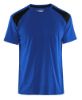 Afbeeldingen van BLÅKLÄDER T-shirt bi-colour 3379 korenblauw/zwart XS
