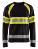 Afbeeldingen van BLÅKLÄDER T-shirt met lange mouwen 3510 zwart/High Vis geel L