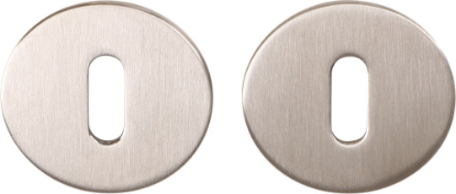 Afbeeldingen van OXLOC Sleutelrozet RVS mat 2MM rond OVL sleutelgat