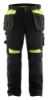 Afbeeldingen van BLÅKLÄDER Werkbroek met spijkerzakken 1555 zwart/High Vis geel C152