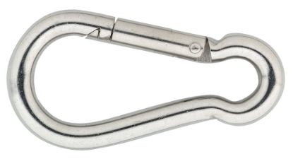 Afbeeldingen van DX Karabijnhaak C-DIN 5299 RVS316 100X10MM