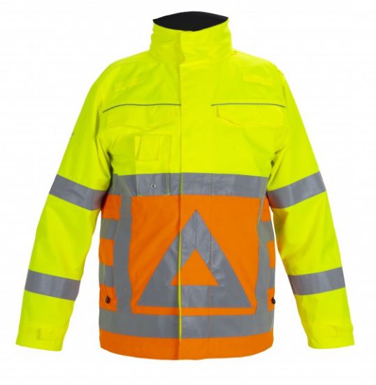 Afbeeldingen van HYDROWEAR Parka verkeersregelaar Baarlo fluor geel/fluor oranje 5XL