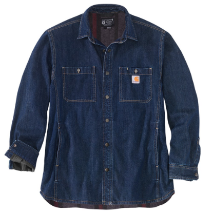 Afbeeldingen van CARHARTT Shirt Denim Fleece Lined 105605 L